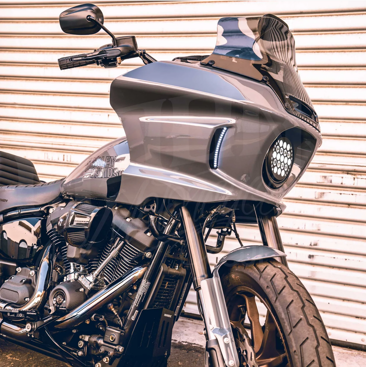 8.5" Windshield With Recurve, Smoked - 22+ FXLRST Windshield Moons Mc