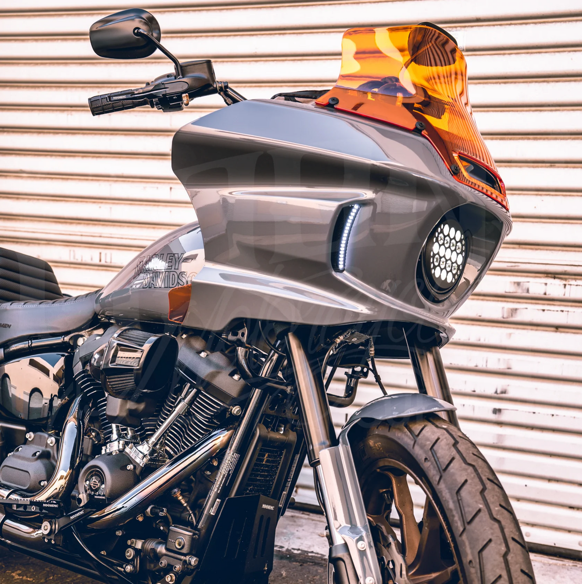 8.5" Windshield With Recurve, Orange - 22+ FXLRST Windshield Moons Mc