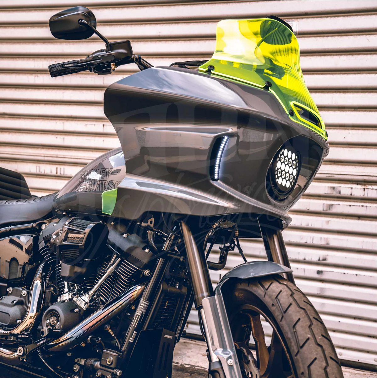 8.5" Windshield With Recurve, Green (Chartreuse) - 22+ FXLRST Windshield Moons Mc