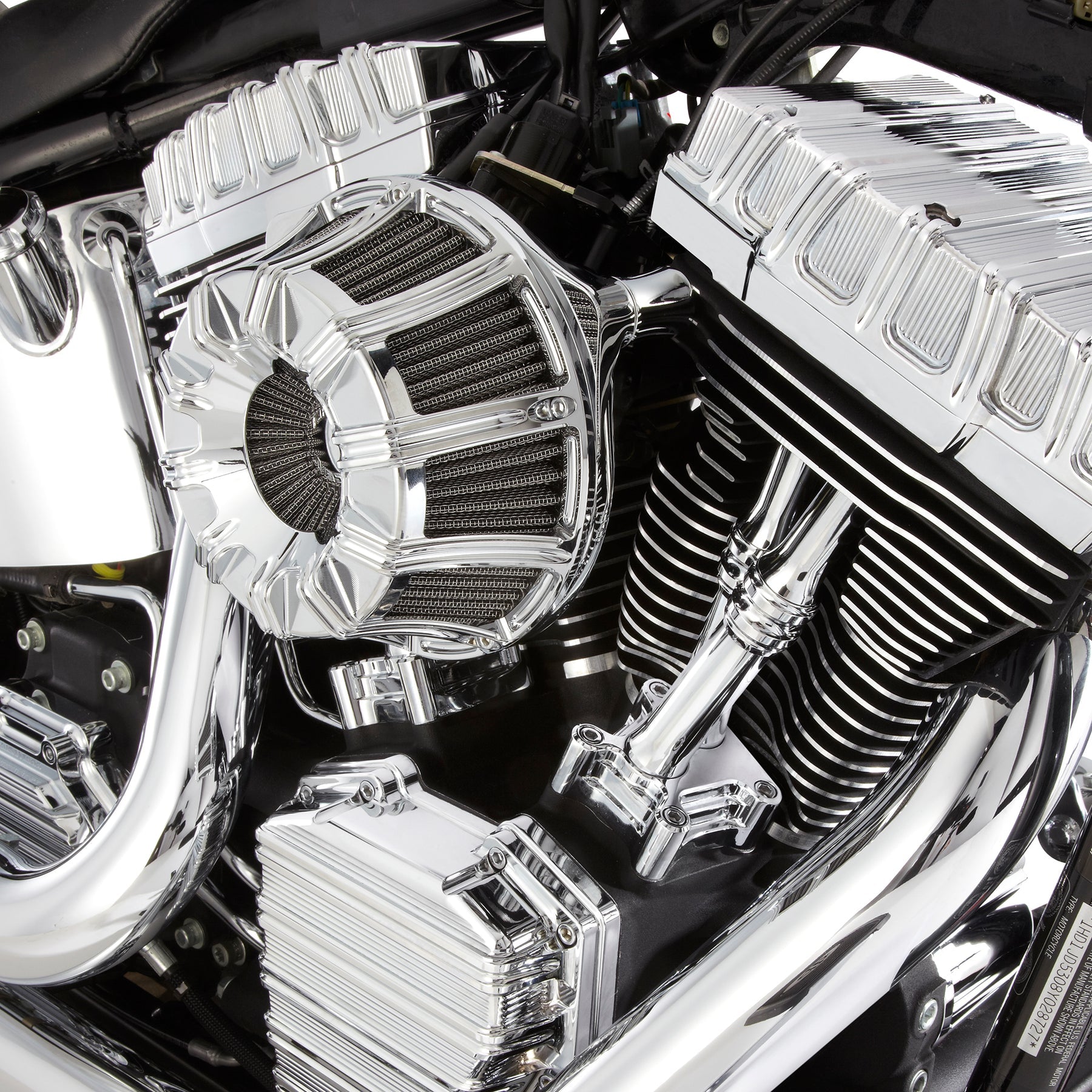 10-Gauge® Inverted Series Air Cleaner, Chrome - 24+ Touring Air Cleaner Arlen Ness