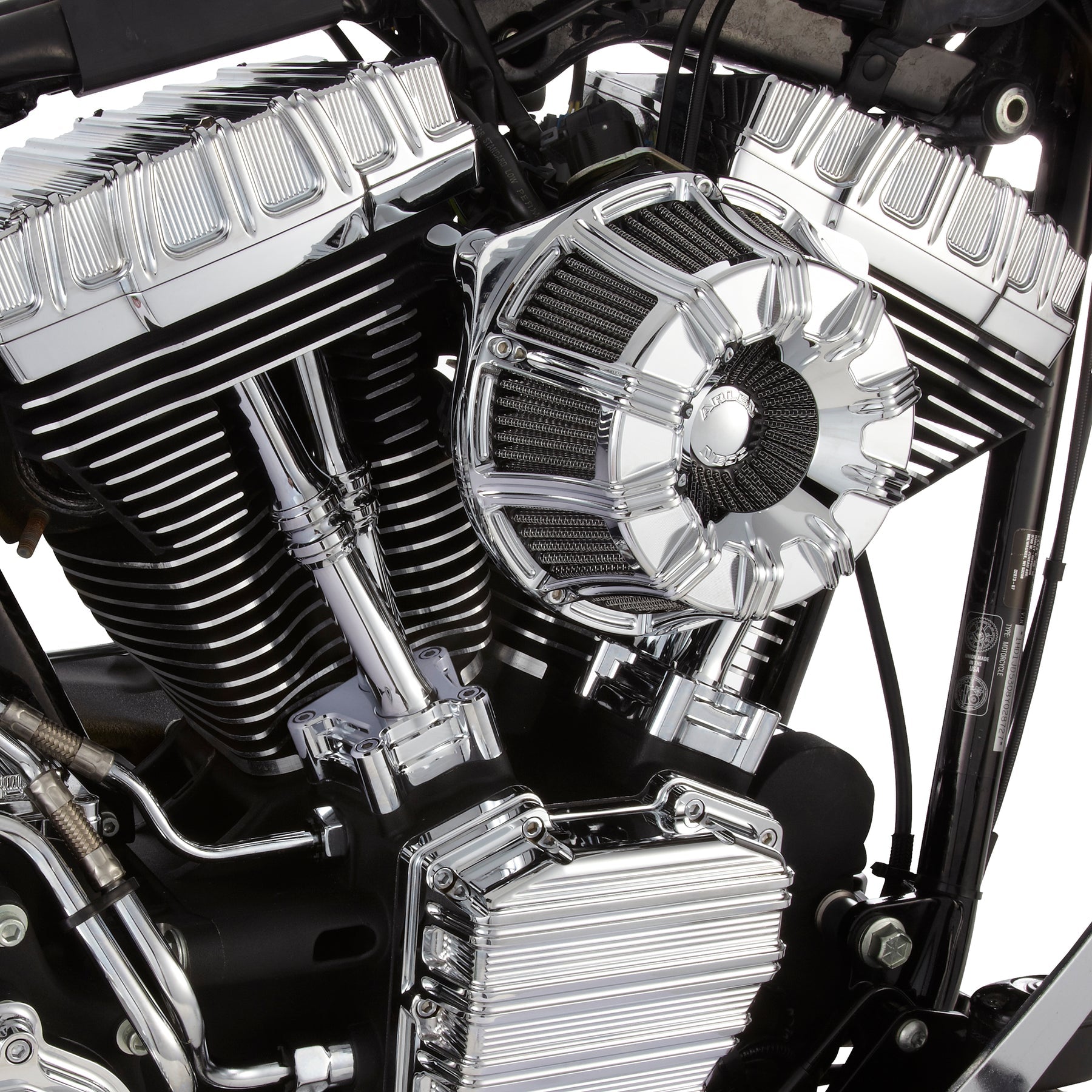 10-Gauge® Inverted Series Air Cleaner, Chrome - 24+ Touring Air Cleaner Arlen Ness