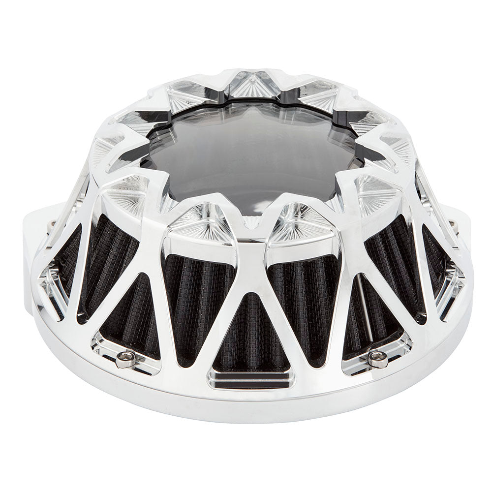 Crossfire Air Cleaner, Chrome - 24+ Touring Air Cleaner Arlen Ness