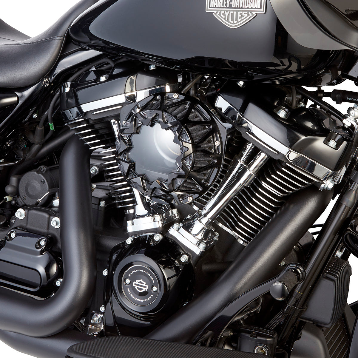 Crossfire Air Cleaner, All Black - 24+ Touring Air Cleaner Arlen Ness