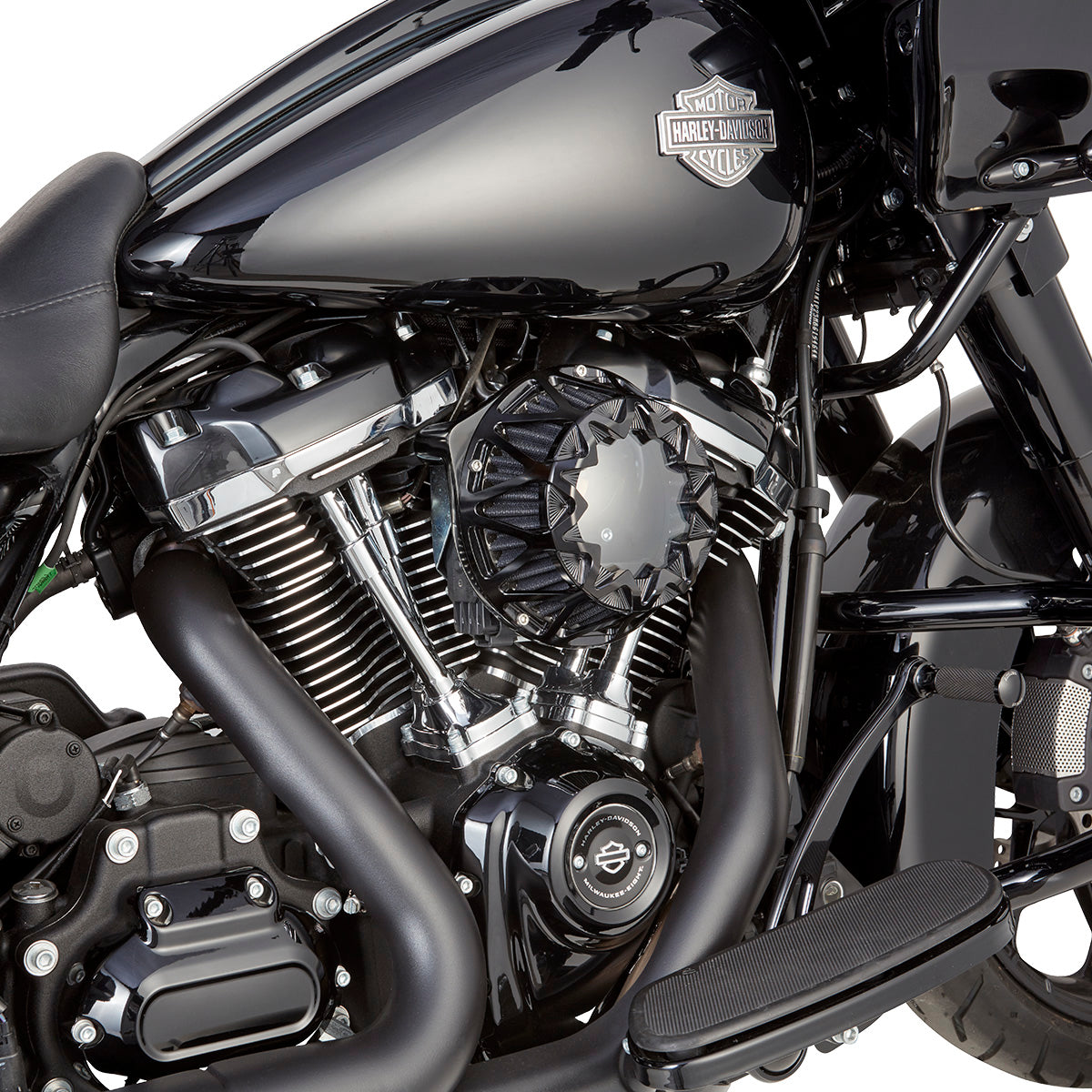 Crossfire Air Cleaner, All Black - 24+ Touring Air Cleaner Arlen Ness
