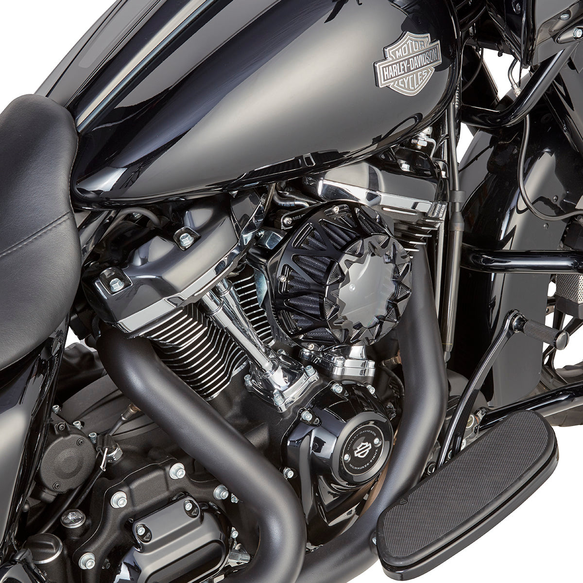 Crossfire Air Cleaner, All Black - 24+ Touring Air Cleaner Arlen Ness