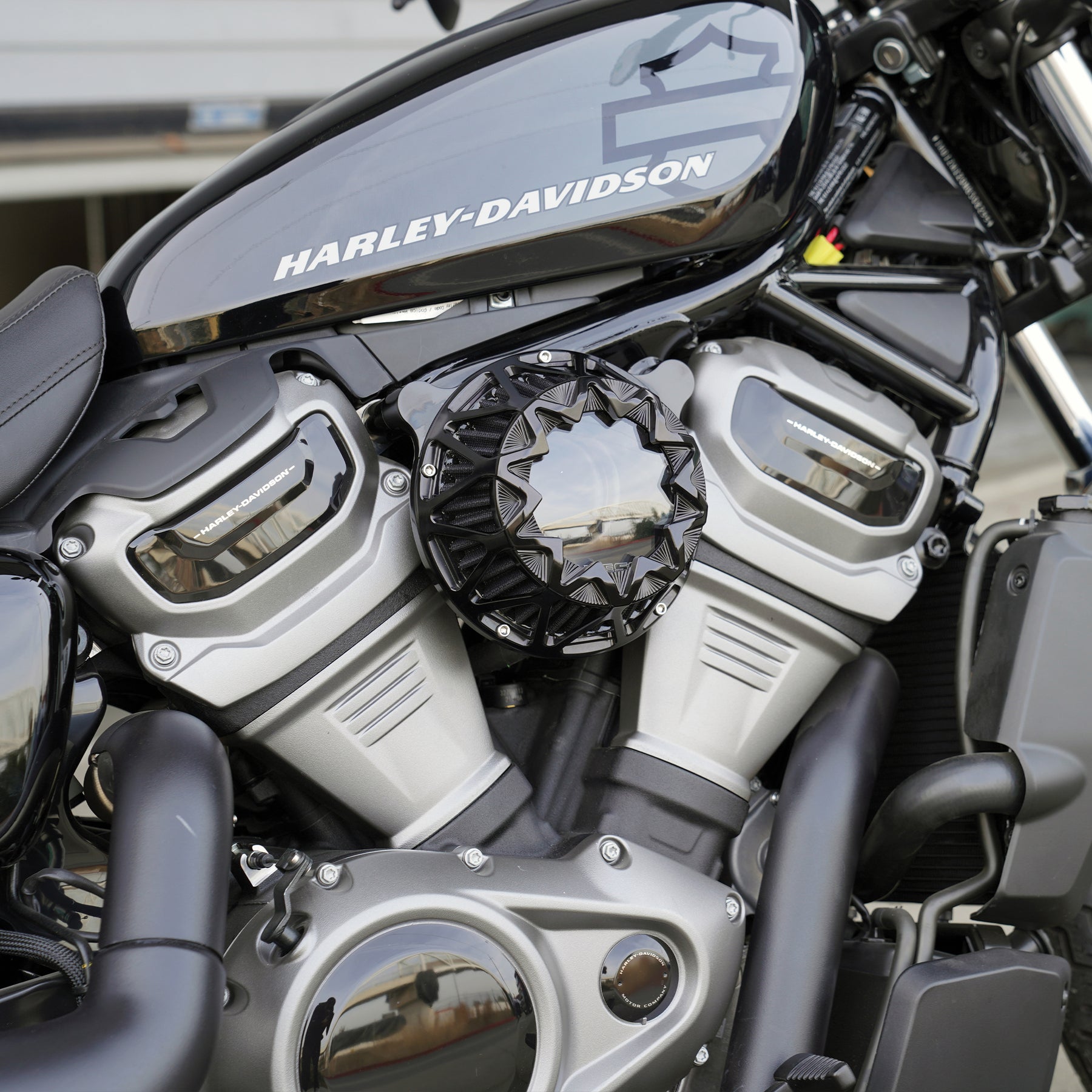 Crossfire Air Cleaner, All Black - 24+ Touring Air Cleaner Arlen Ness