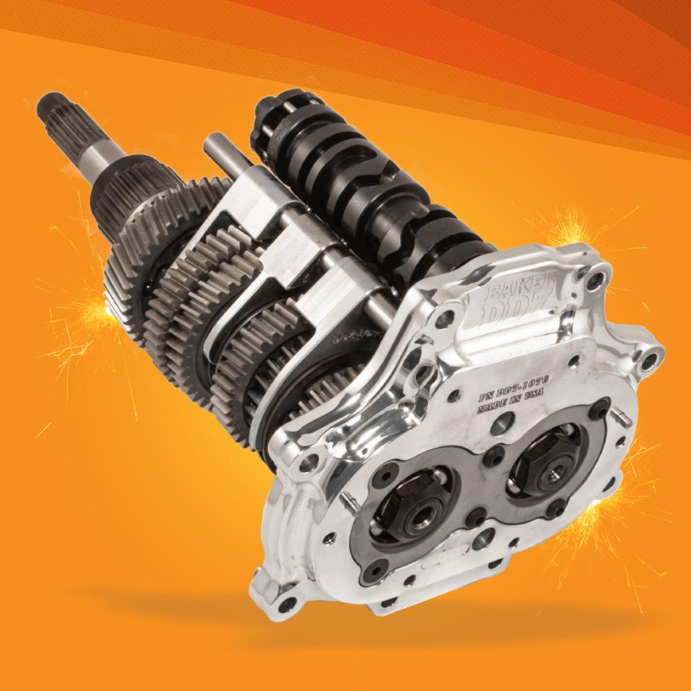 DD7 - Direct Drive 7-Speed Gearboxe Gearboxe Baker Drivetrain Polished 17+ Milwaukee 8