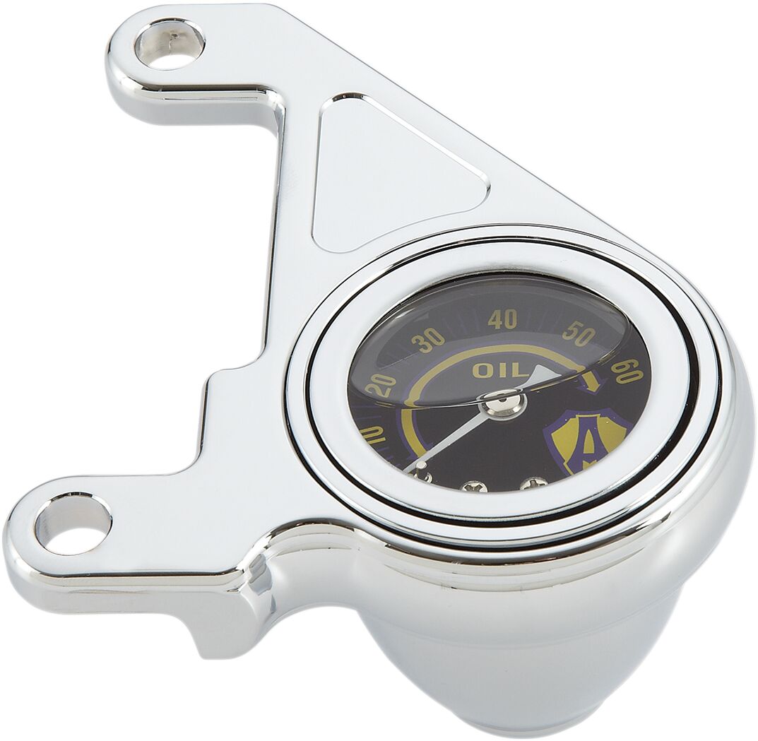 Radius Oil Pressure Gauge, Chrome - 99-17 Twin Cam Oil Pressure Gauge Arlen Ness Default Title