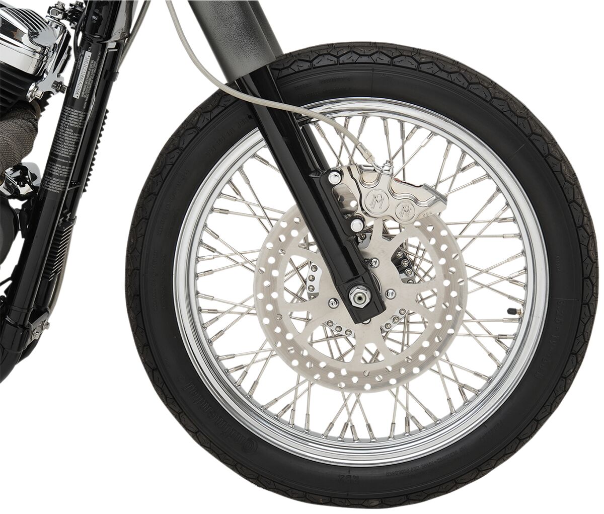 4 Piston Front Left Caliper Differential Bore, Chrome - 00-17 Brake Calipers Performance Machine (Pm)