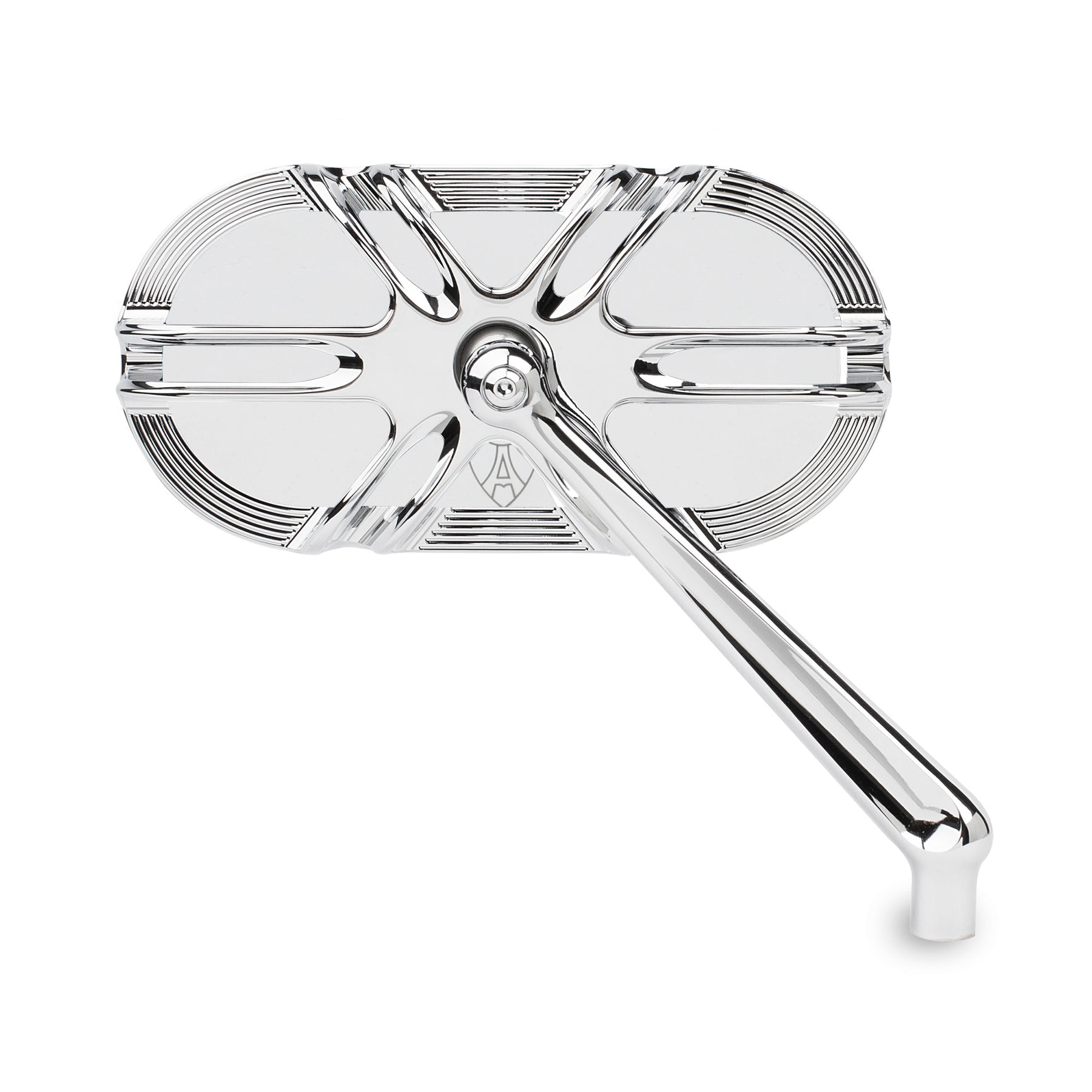 Deep Cut Forged Mirrors Mirrors Arlen Ness Chrome Left