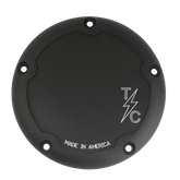 5-Hole Dished Billet Derby Cover Derby Cover Thrashin Supply Co. Black