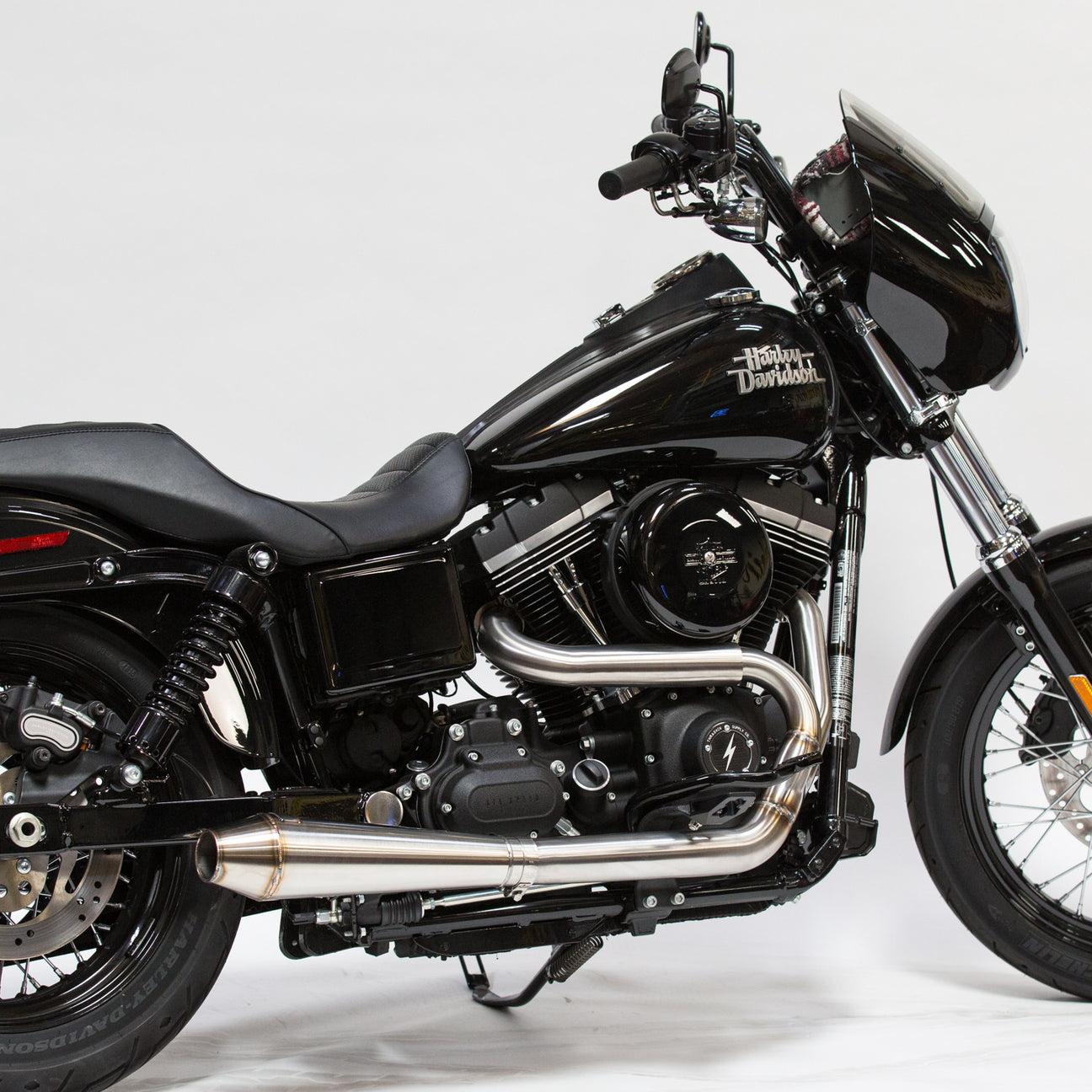 OG THRASHIN Stainless Steel 2>1 Exhaust - Dyna Full Exhaust System Thrashin Supply Co.