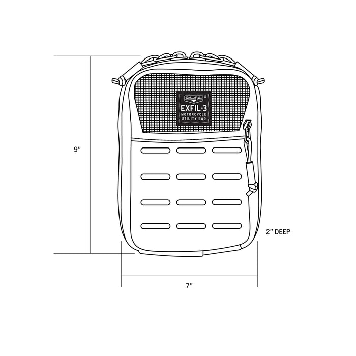Exfil-3 Bag Handlebar Bag Biltwell Inc.