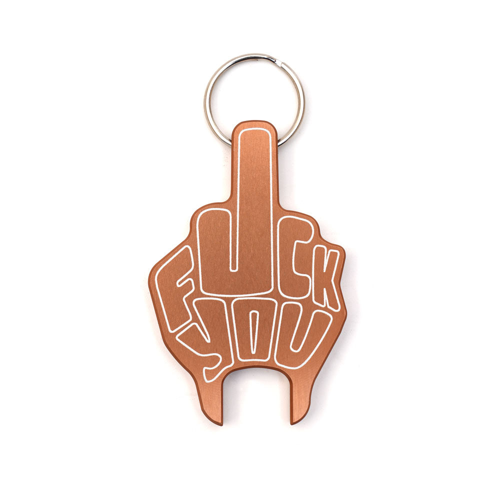 FU Key Chain ! Key Chain San Diego Customs Bronze