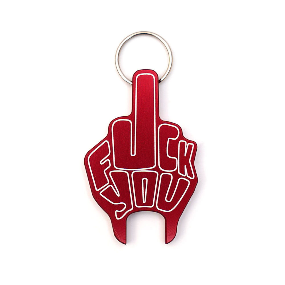 FU Key Chain ! Key Chain San Diego Customs Red