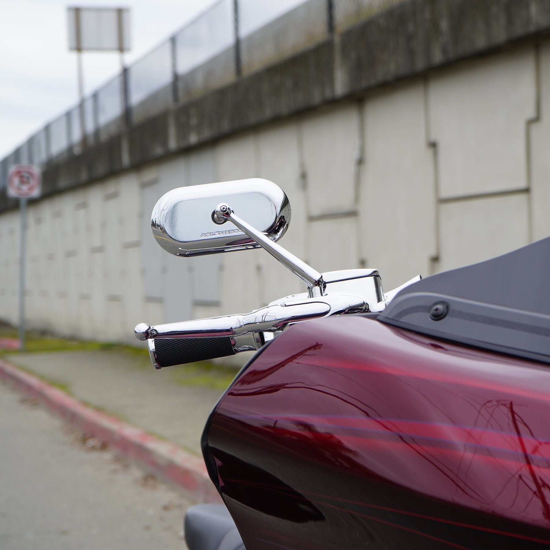 Forged Oval Mirros Mirrors Arlen Ness