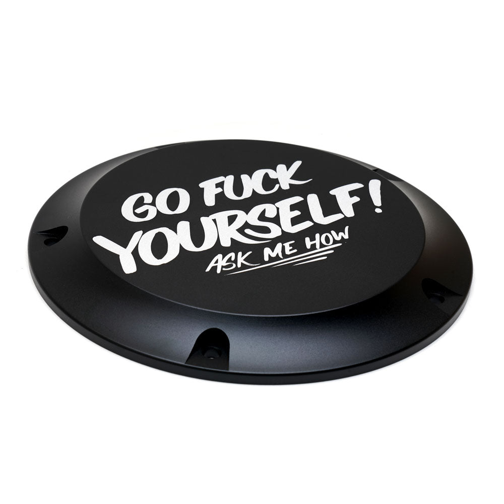 "GFY" Derby Cover - 16+ Touring Derby Cover San Diego Customs