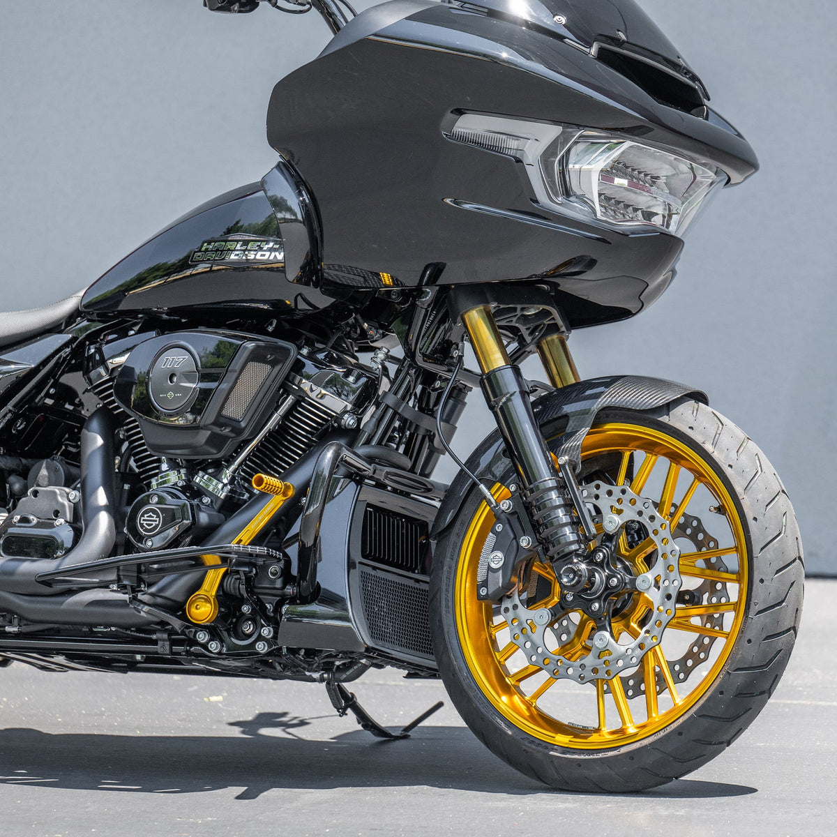 Speedliner Foot Control Kit, Gold - Touring Foot Control Kit Arlen Ness