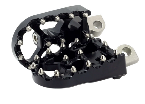 V3 Foot Pegs Foot Pegs Flo Motorsports Black