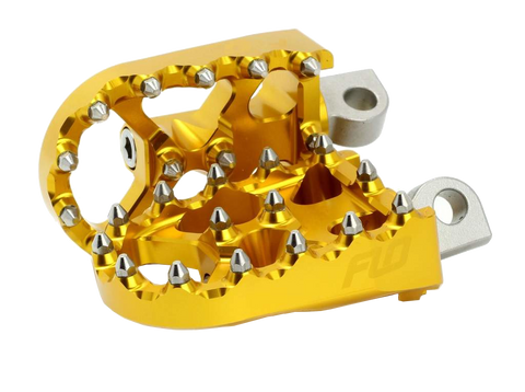 V2 MX Style Foot Pegs Foot Pegs Flo Motorsports Gold
