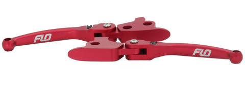MX Style Levers - Dyna Levers Flo Motorsports Red
