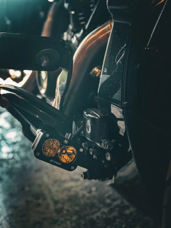 Baja Designs Floorboard Mounted S2 Pros - 14+ Touring Auxiliary Light LS Fabworks