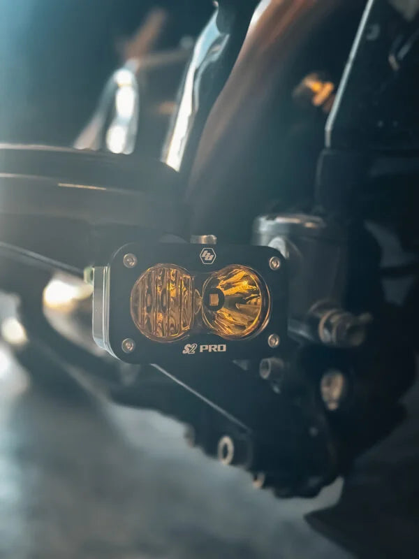 Baja Designs Floorboard Mounted S2 Pros - 14+ Touring Auxiliary Light LS Fabworks