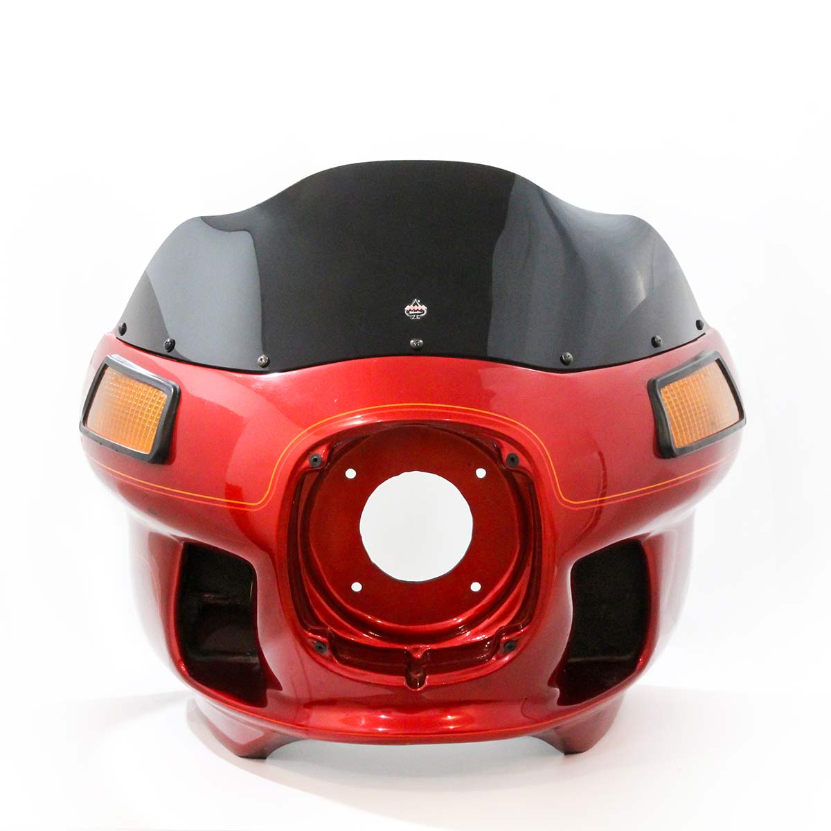 8" Flare® Windshield, Solid Black - FXRP/FXRT/FXRD style fairings