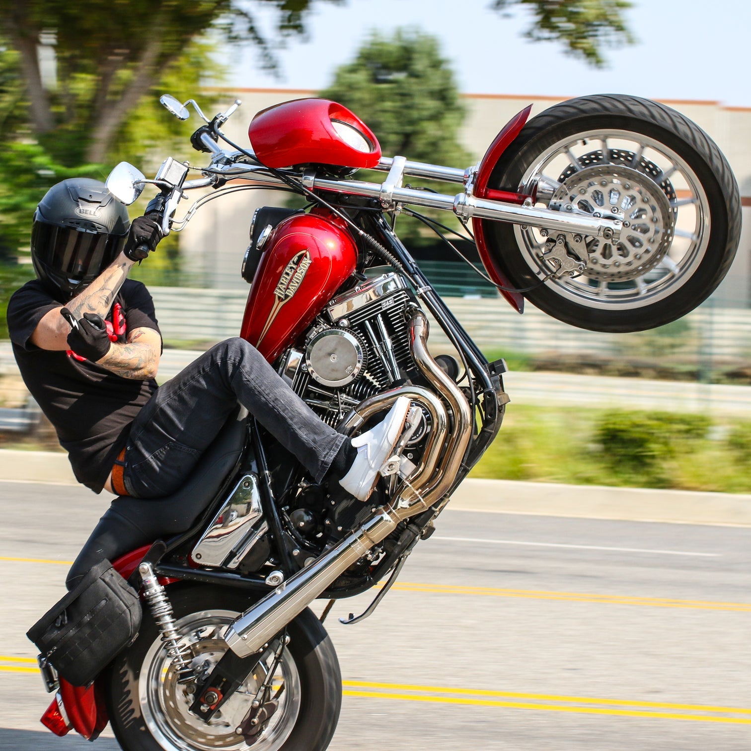 Stealth Leather Palm Gloves Gloves Thrashin Supply Co.