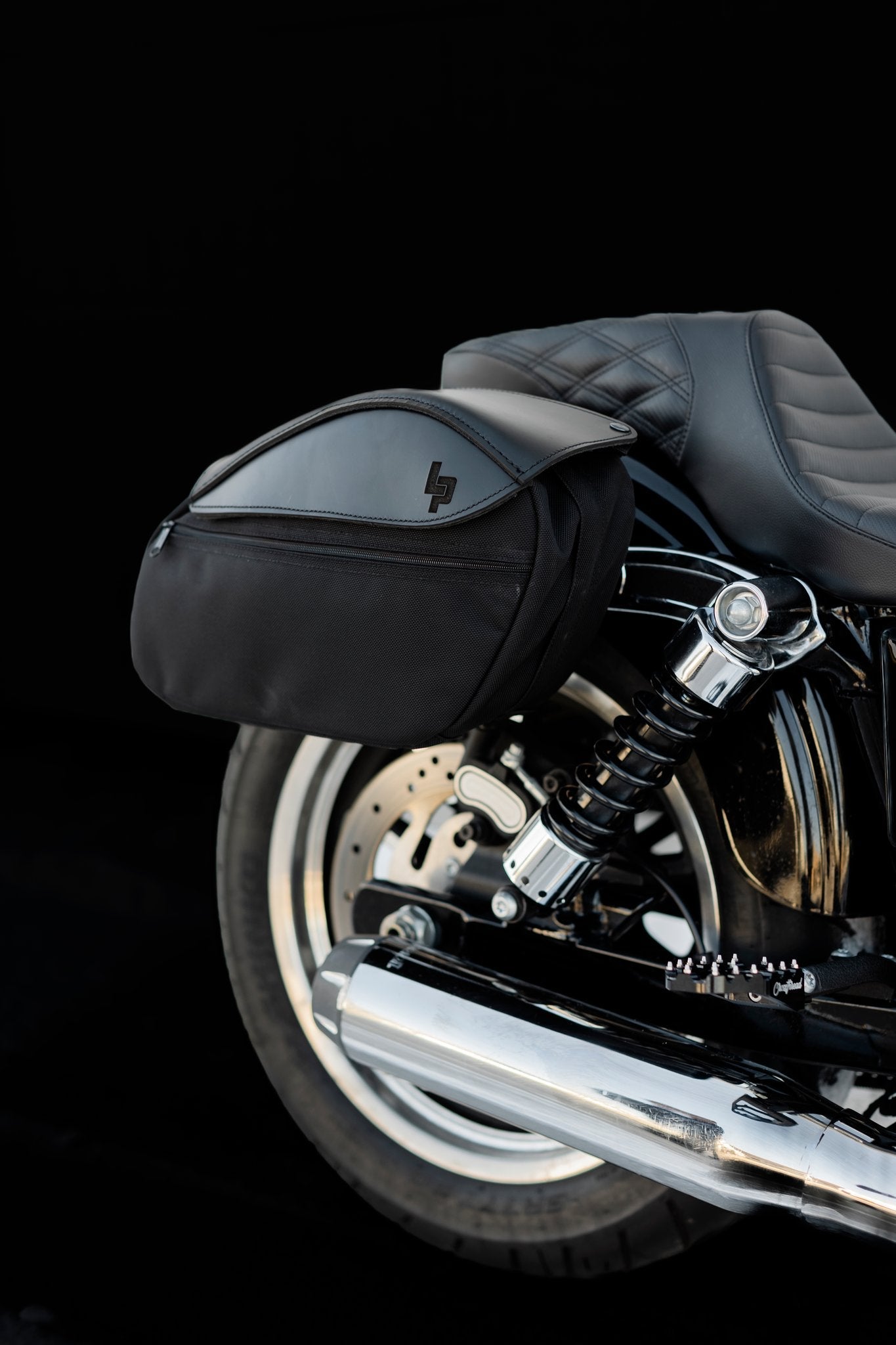 Retro Mini Saddlebags - Dyna Saddlebags Leather Pros