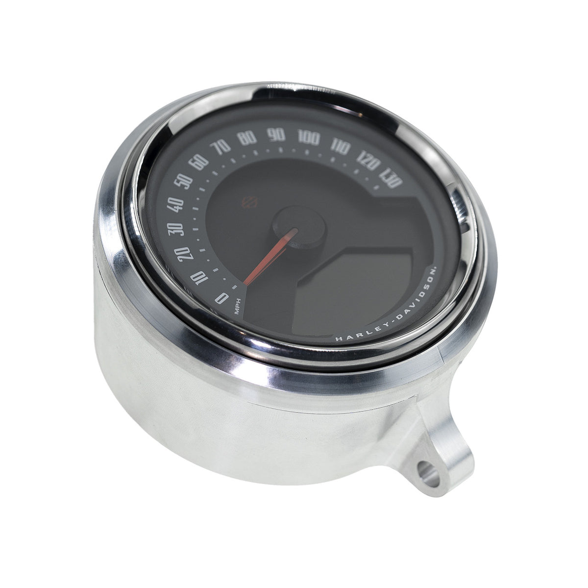 S1 Gauge Bucket, Machine Finish - 18+ Softail Gauge Mount Kraus Motor Co.