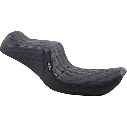 Tailwhip Pleated Seating Seat - 06+ Dyna Seat Le Pera Double Diamond Seating 06+ Dyna