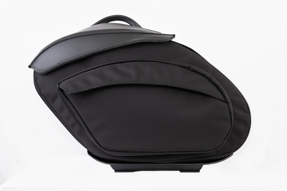 Retro Series V3 Saddlebags - Touring Saddlebags Leather Pros Ballistic Nylon 14+ Touring