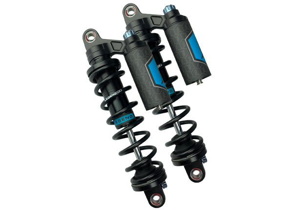Legend REVO ARC Piggyback - Dyna Rear Shocks Legend Suspension Black 13" Standard