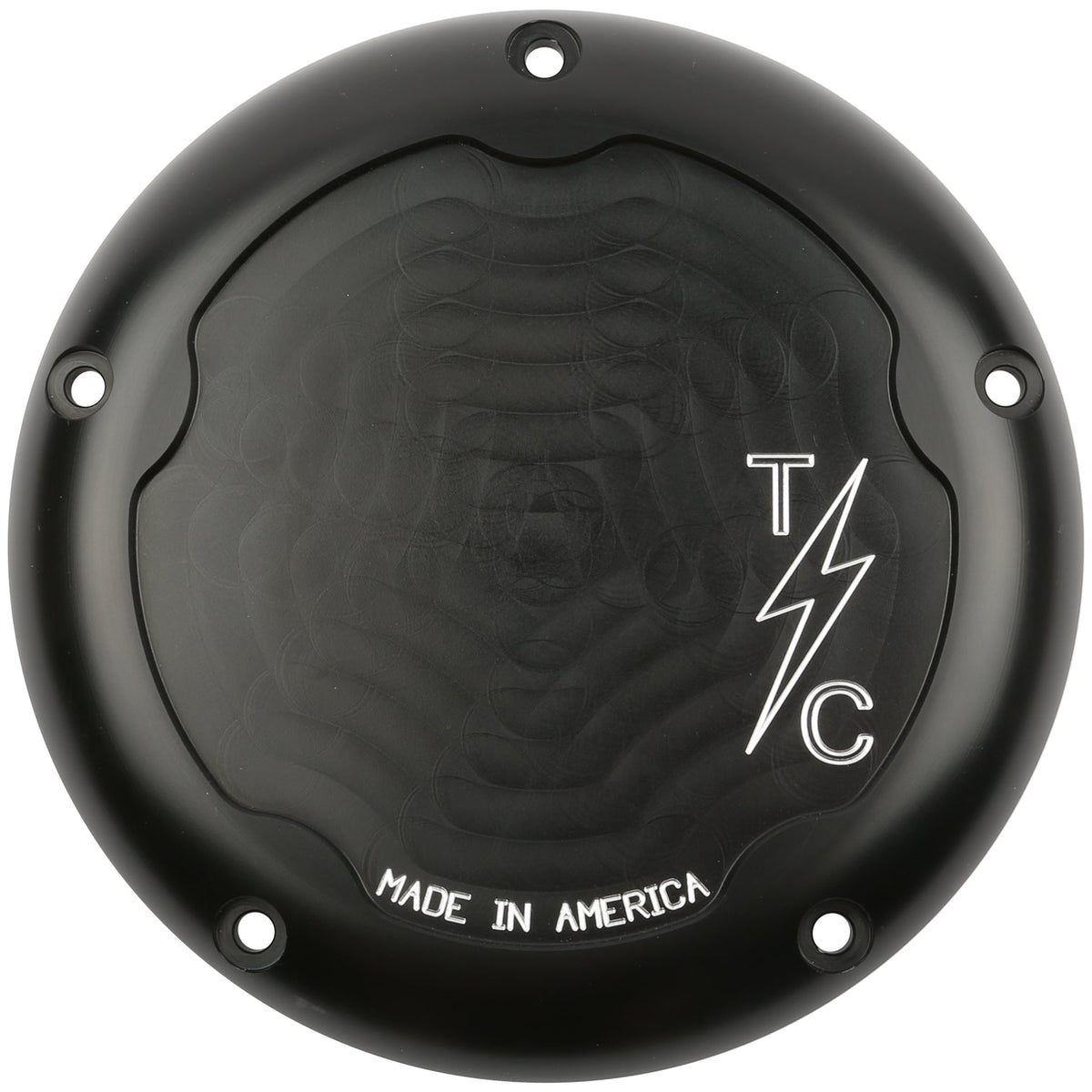 Dished 5 Hole Derby Cover - 17+ Touring Derby Cover Thrashin Supply Co. Black