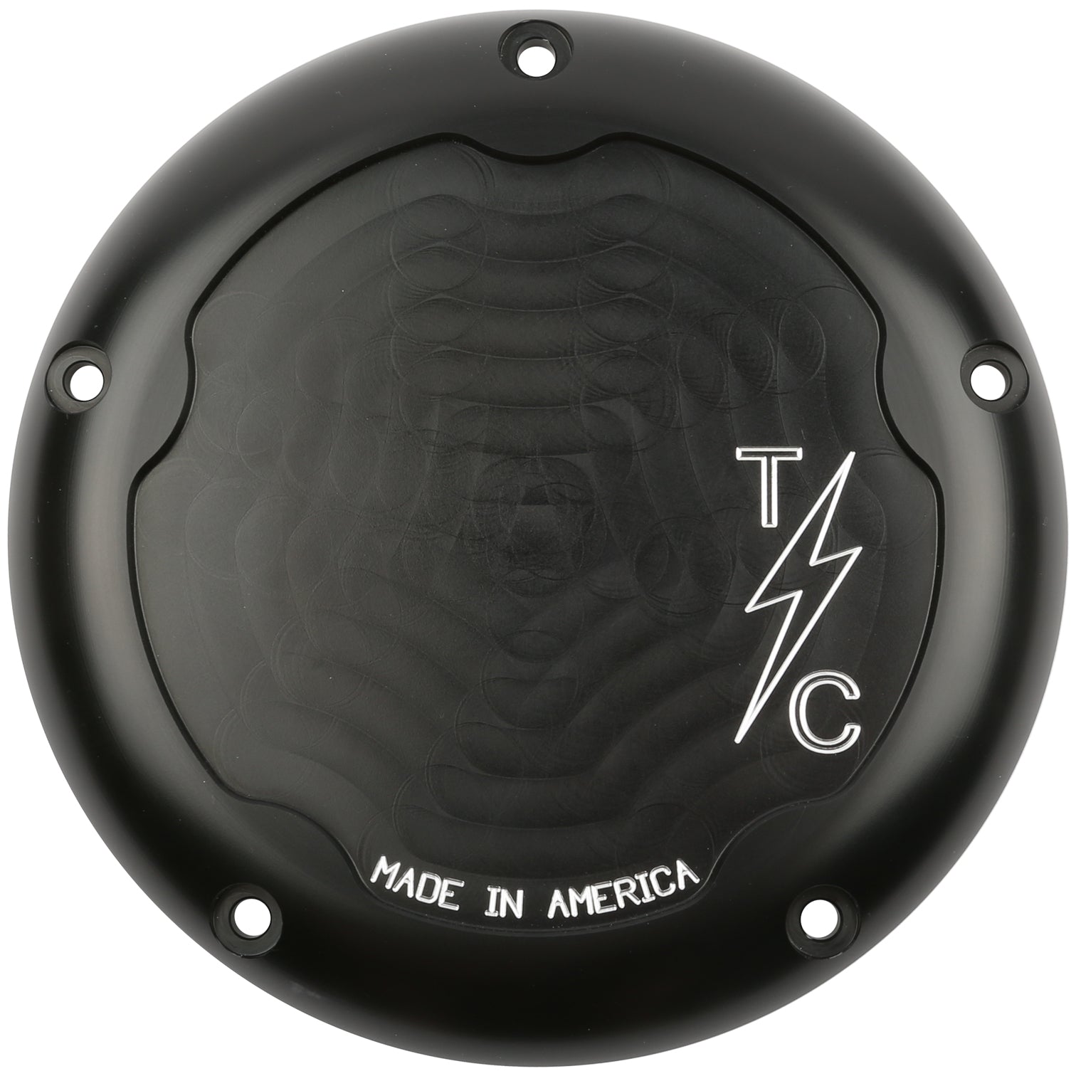 Dished 5 Hole Derby Cover - 17+ Touring Derby Cover Thrashin Supply Co. Black