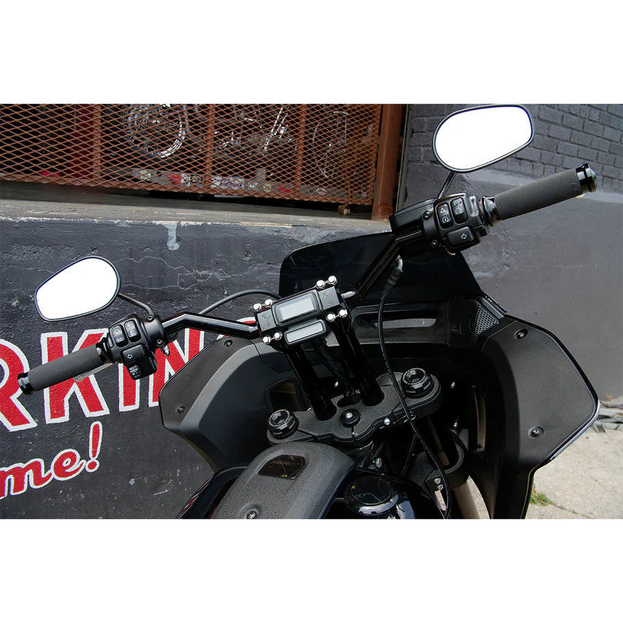 6" Brooklyn Brawler Risers, Black - Milwaukee 8 Risers Indian Larry Motorcycles