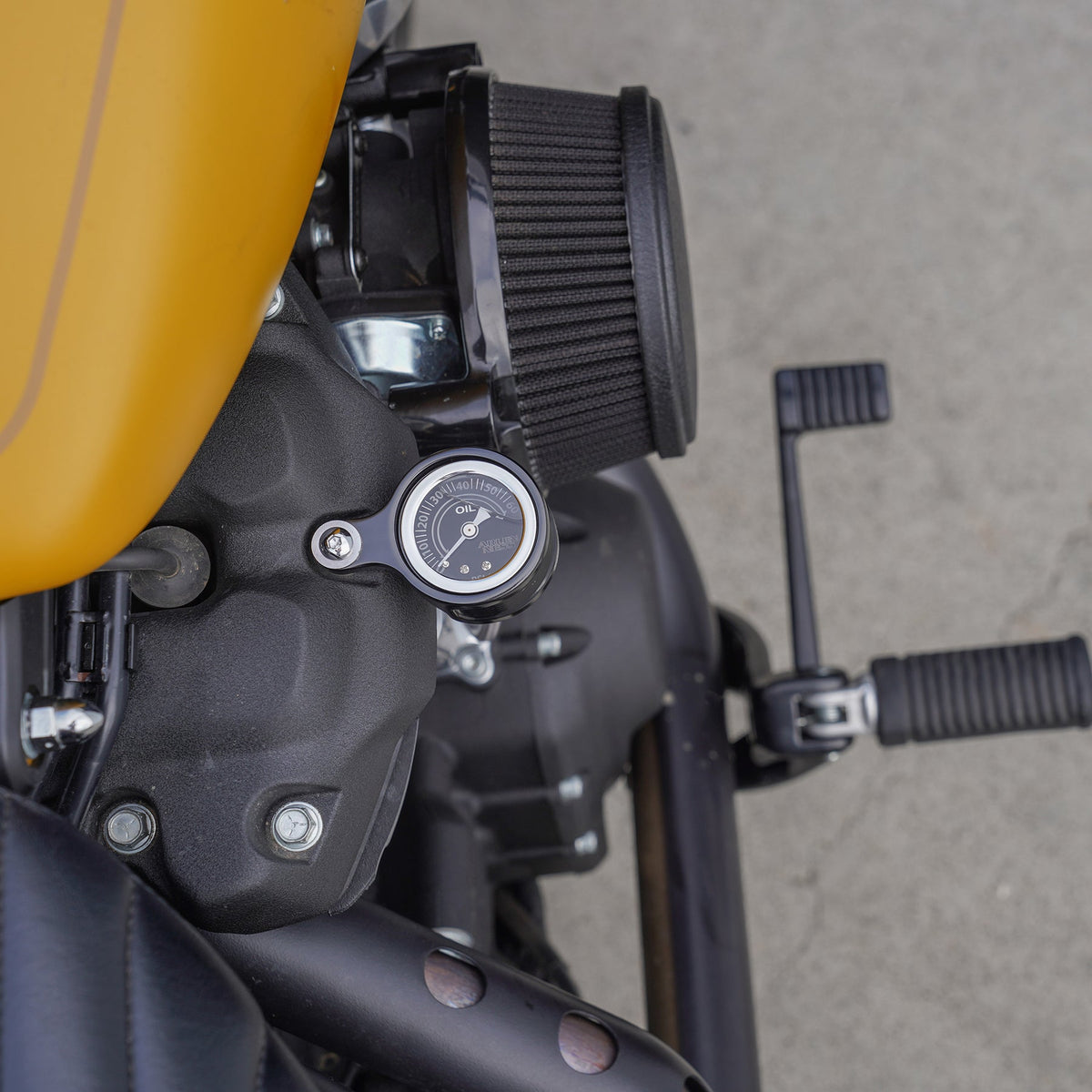 Method Oil Pressure Gauge, Black - 17+ Milwaukee 8 Oil Pressure Gauge Arlen Ness