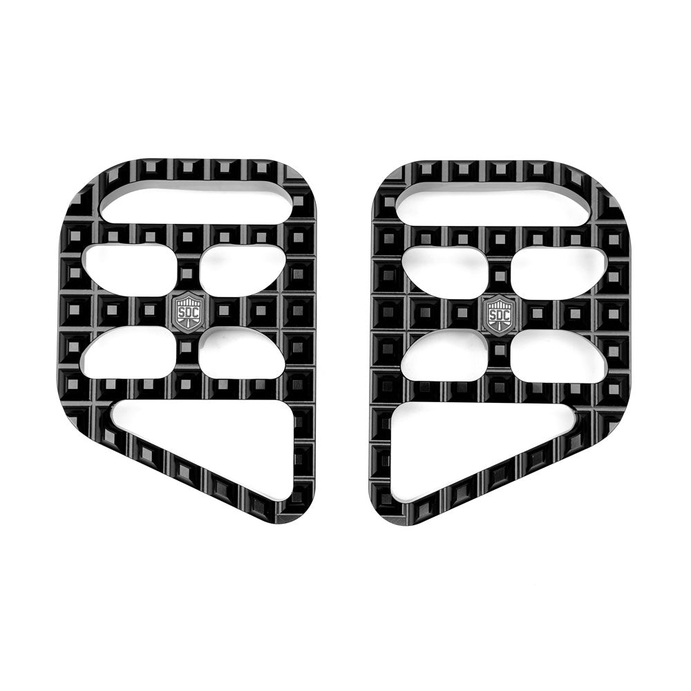 Mini-Floorboards V2 MG Foot Pegs San Diego Customs Black 94 to Curent Harley Mount