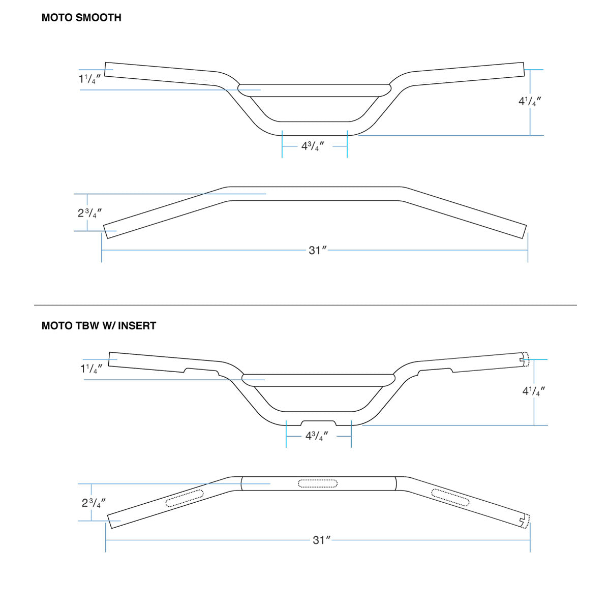 Moto Handlebars Handlebar Biltwell Inc.