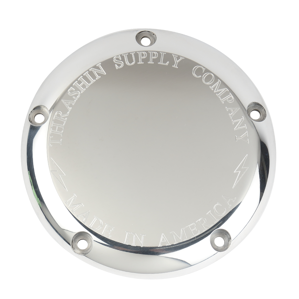 5-Hole Billet Derby Cover Derby Cover Thrashin Supply Co. Chrome