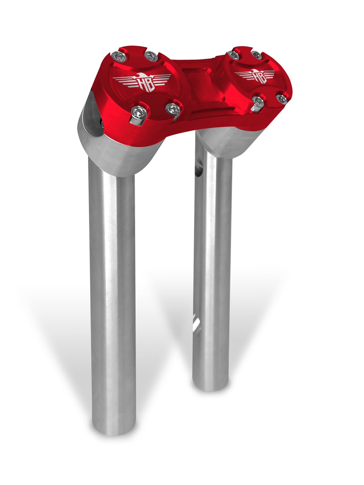 Clubstyle PullBack Riser - 1" Clamping Area Risers Heinz Bikes 6" Silver Red