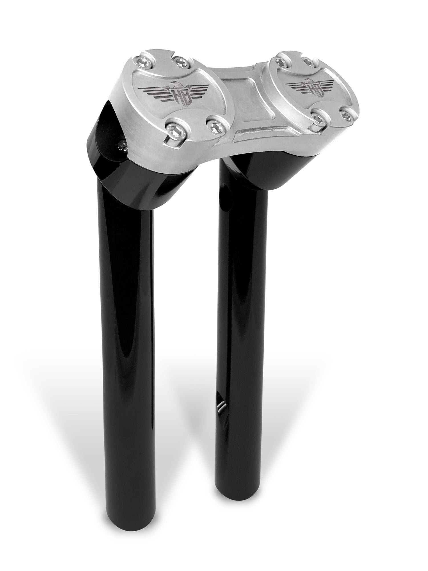 Clubstyle PullBack Riser - 1" Clamping Area Risers Heinz Bikes 6" Black Silver