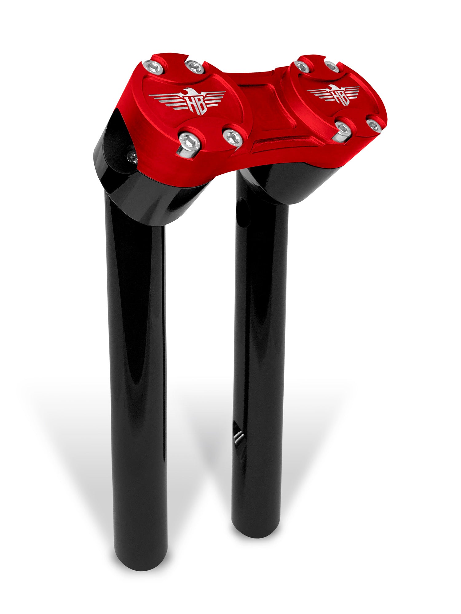 Clubstyle PullBack Riser - 1" Clamping Area Risers Heinz Bikes 6" Black Red