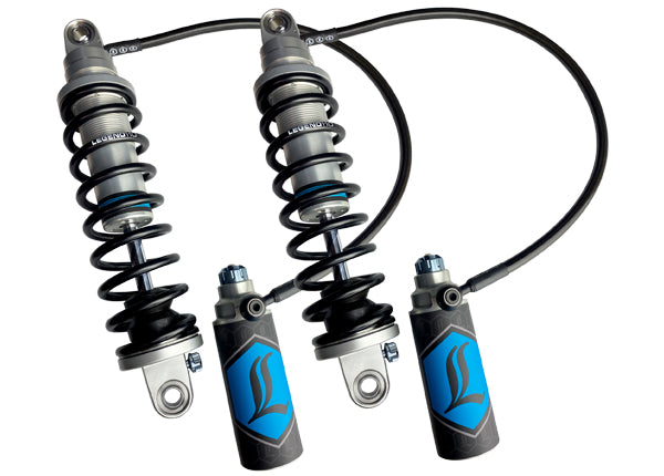 Legend REVO ARC Remote Reservoir - 99-08 Touring Rear Shocks Legend Suspension Clear 13" Standard