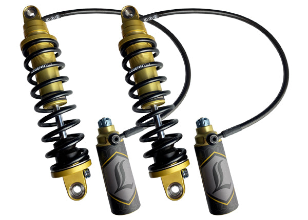 Legend REVO ARC Remote Reservoir - 99-08 Touring Rear Shocks Legend Suspension Gold 13" Standard