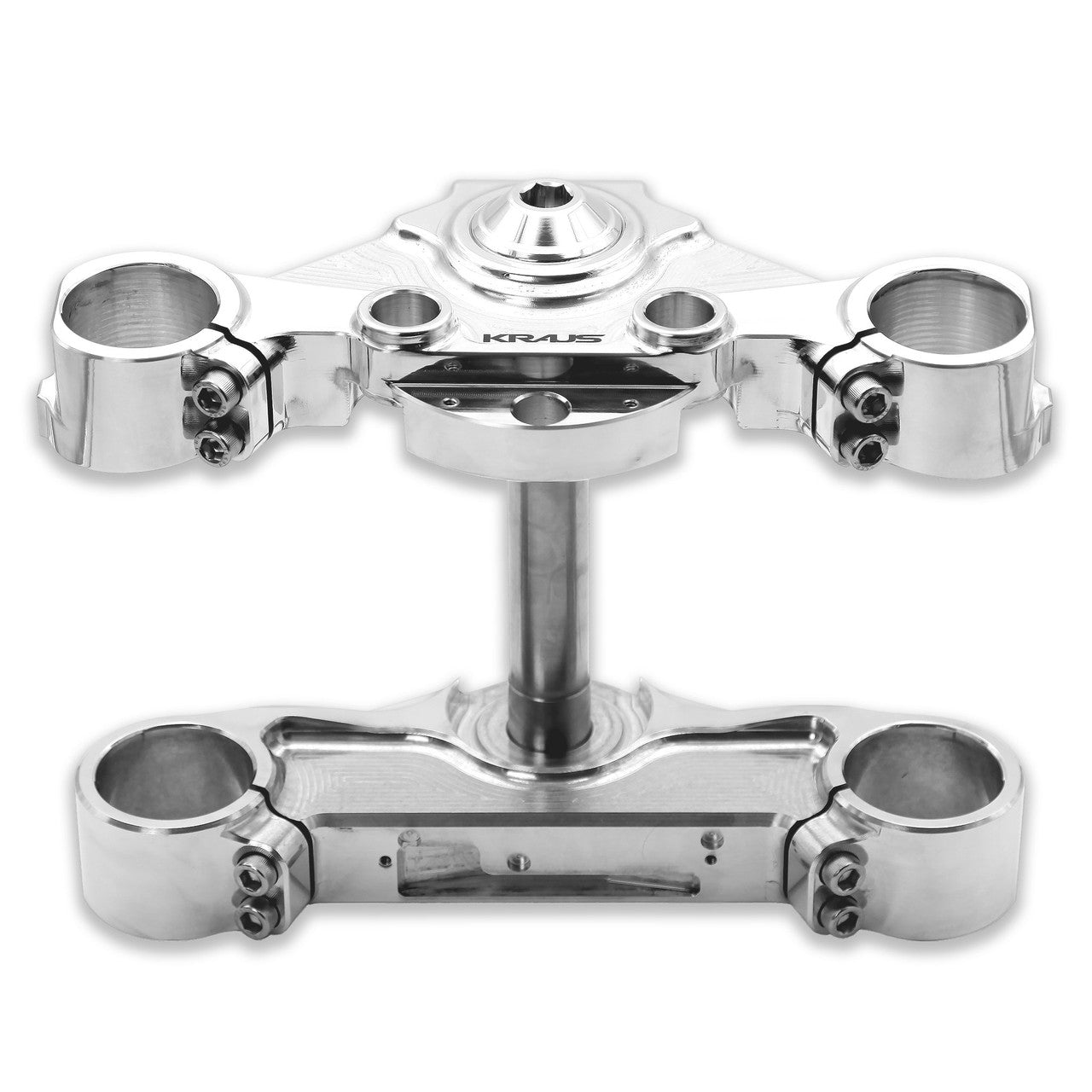 ST Triple Trees - 13 & Earlier Touring Triple Tree Kraus Motor Co. Machine Finish 50MM Top & 54MM Bottom