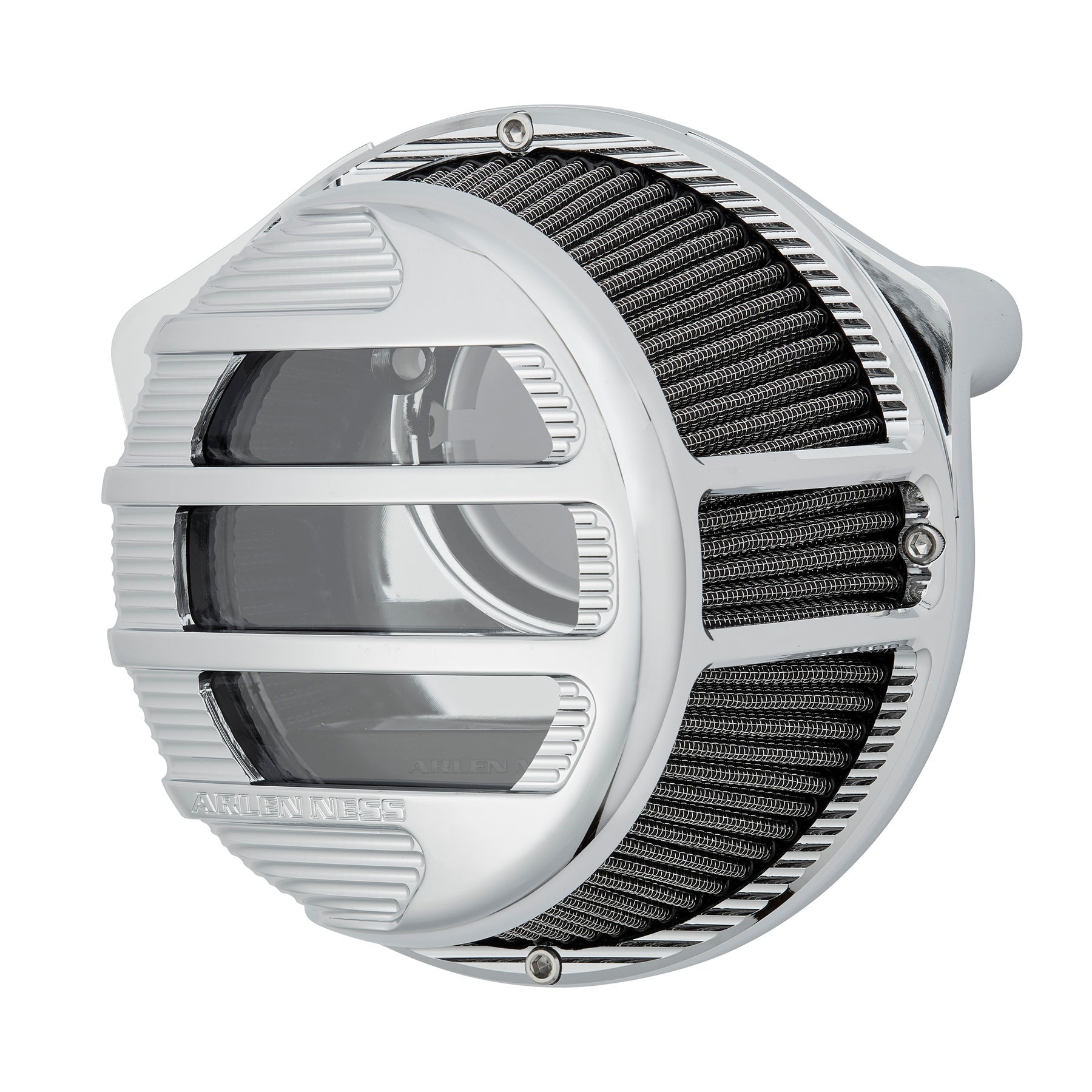 SideKick Air Cleaner, Chrome - 24+ Touring Air Cleaner Arlen Ness