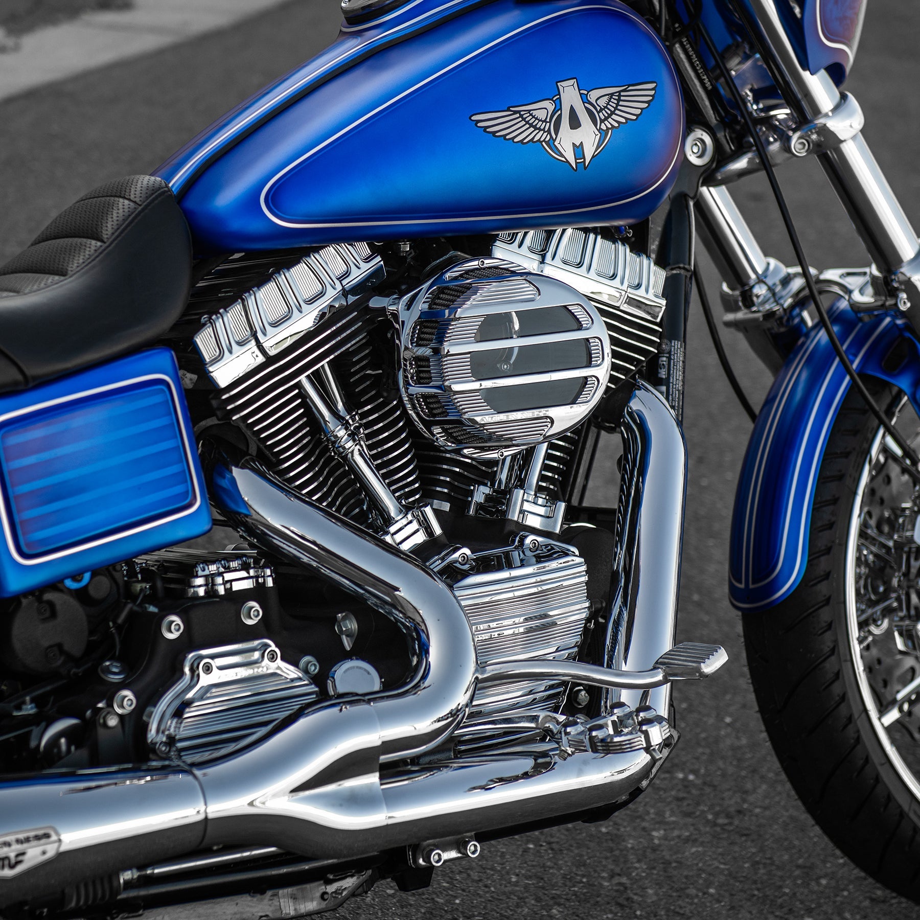 SideKick Air Cleaner, Chrome - 24+ Touring Air Cleaner Arlen Ness