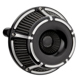 Slot Track Inverted Series Air Cleaner, Black - 24+ Touring Air Cleaner Arlen Ness